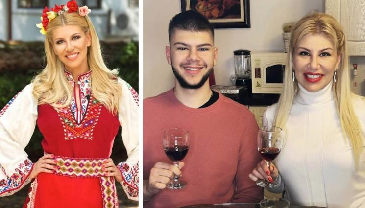 Нелина със сина си Крис Нелина със сина си Крис